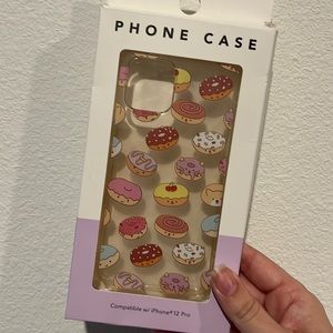 iPhone 12 Pro Clear Case Donut Phone Case